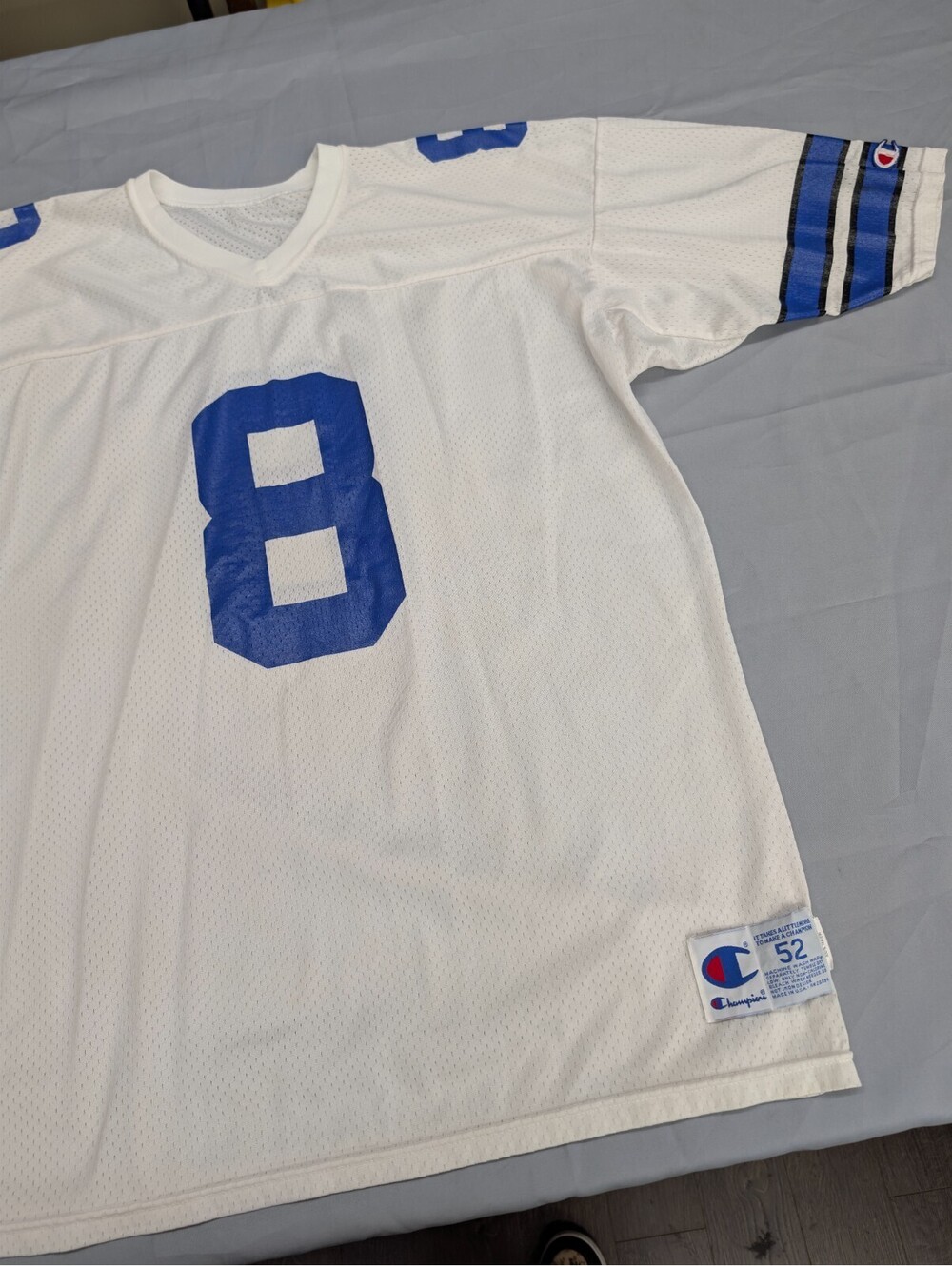 Dallas Cowboys Troy Aikman #8 Champion Jersey 52 USA Vintage